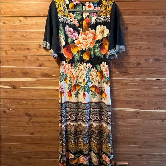 NWT Anthropologie Farm Rio Esmeralda Maxi Dress - Picture 2 of 5